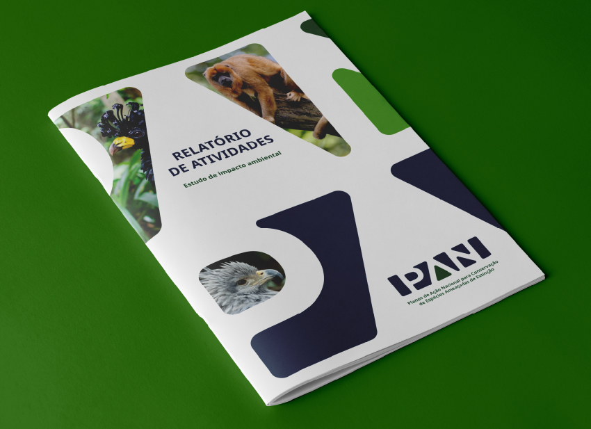 Identidade Visual do Plano de Ação Nacional para conservação de
espécies ameaçadas de extinção, PAN e SISPAN. - Imagem 5